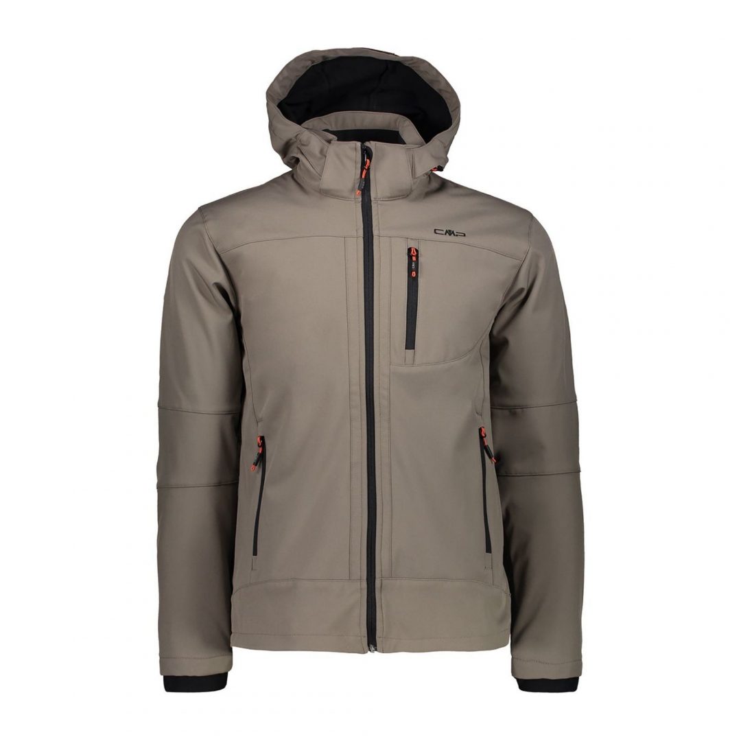 Ľahká pánska softshellová bunda so zipsom a odnímateľnou kapucňou CMP 3A01787N, navrhnutá tak, aby vás chránila pred nepriaznivým počasím.