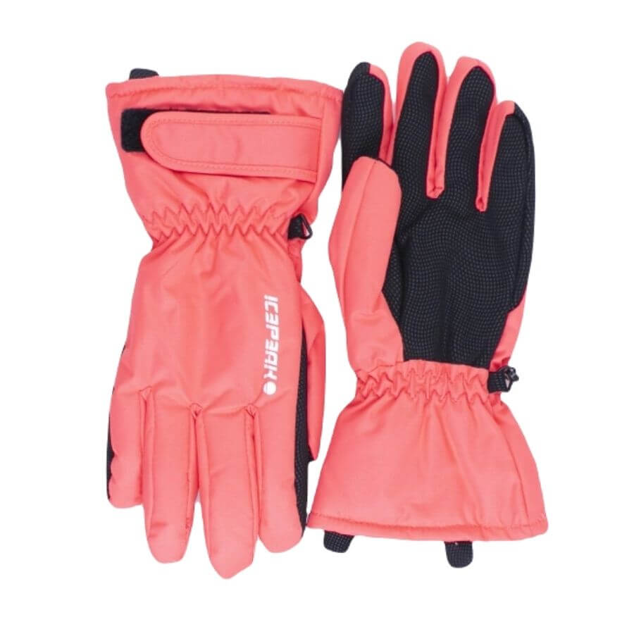 Detské rukavice ICEPEAK HAYDEN JR Lyžiarske rukavice vhodné na všetky zimné outdoorové aktivity. Vodeodolná a priedušná membrána s podlepenými švami.