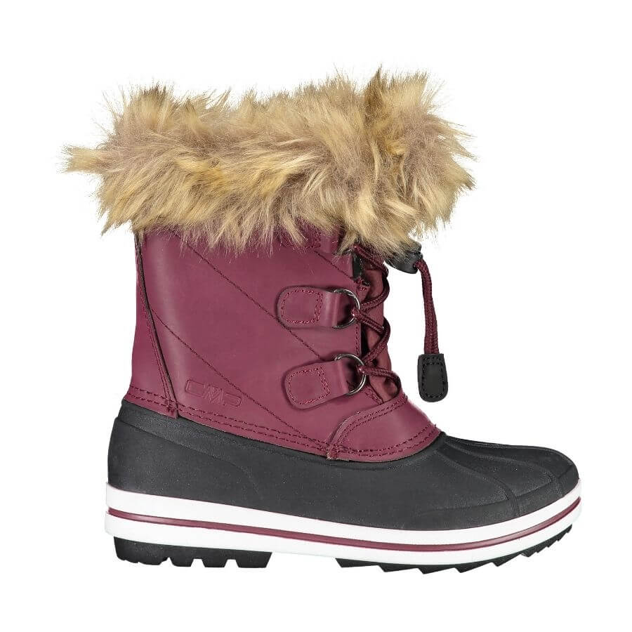 Detská obuv CMP 30Q4594 KIDS ANTHILIAN SNOW BOOT WP Rozkošné snehule s koženým zvrškom  s golierom z ekologickej kožušiny.