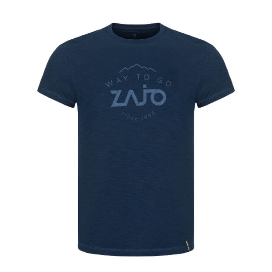 Pánske tričko Zajo Sven T-shirt SS Logo – Deep Lagoon