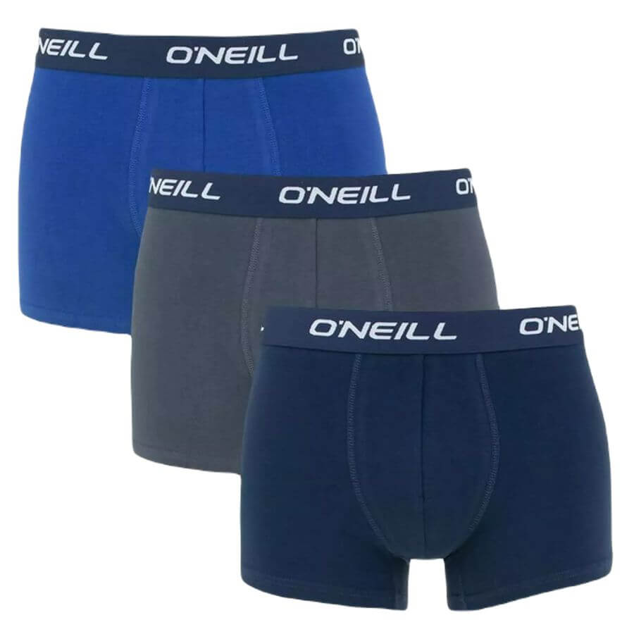 Pánske boxerky Men boxer O'Neill plain 3-pack Boxerky vyrobené z vysoko kvalitnej bavlny s prímesou elastanu pre dokonalý komfort a pohodlie na každý deň.