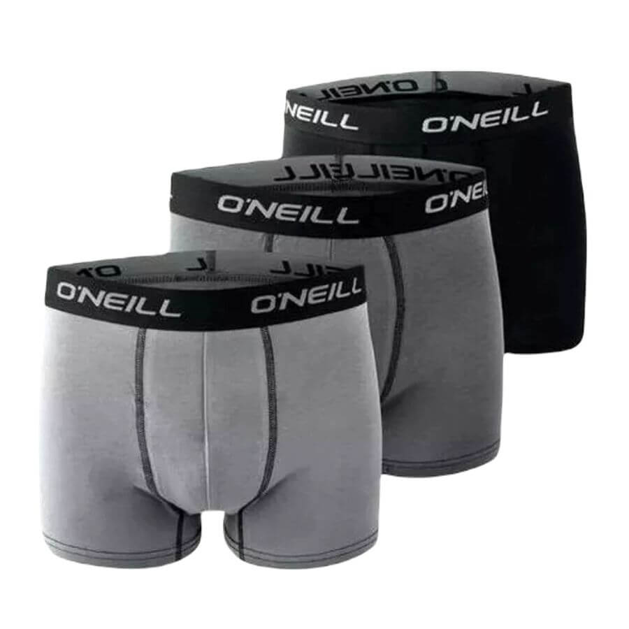 Pánske boxerky Men boxer O'Neill plain 3-pack Boxerky vyrobené z vysoko kvalitnej bavlny s prímesou elastanu pre dokonalý komfort a pohodlie na každý deň.