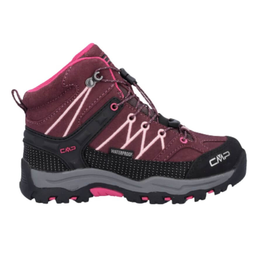 Detská vysoká obuv CMP 3Q12944 KIDS RIGEL MID TREKKING SHOES WP kvalitná detská turistická obuv s prepracovaným športovým dizajnom, ktorý púta pozornosť.