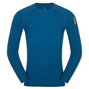 Pánske termoprádlo Zajo Bjorn Merino T-shirt LS SS22 – Poseidon blue